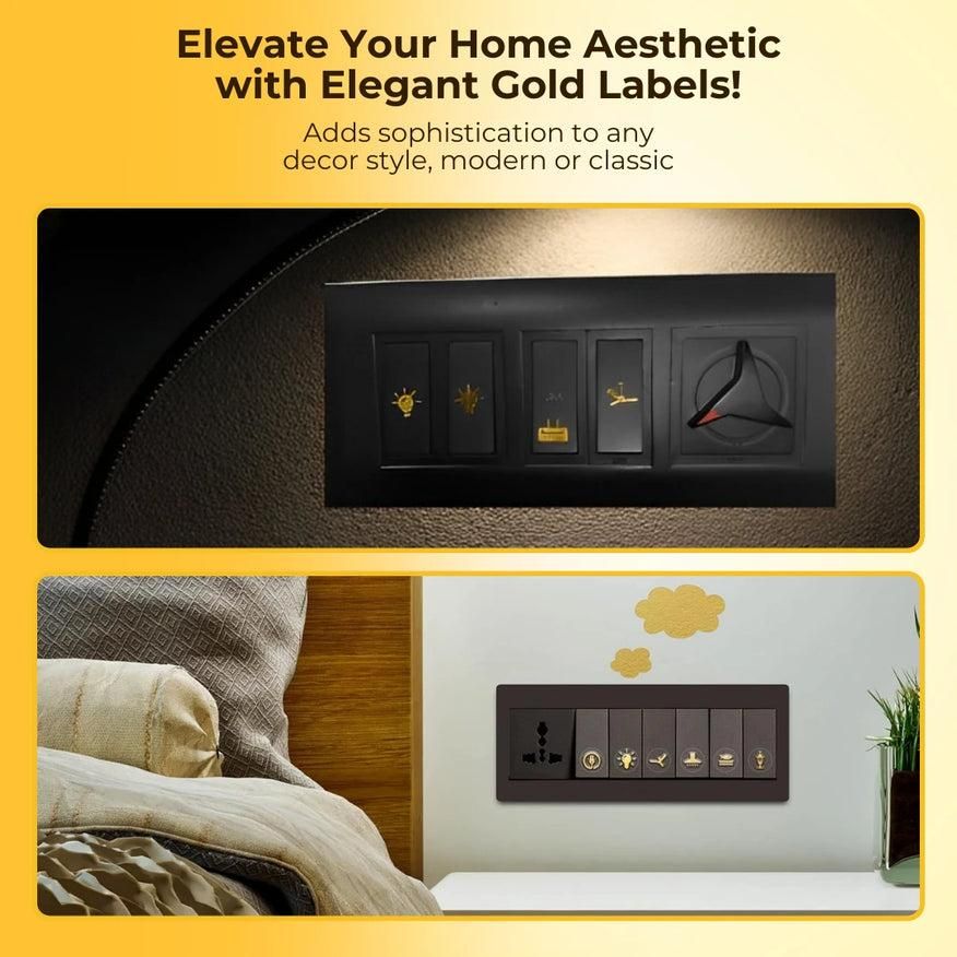 Bougie Bazar™ LuxeGold Home Panel Accents
